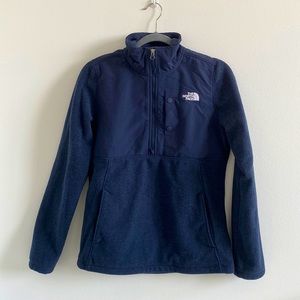 The North Face Quarter Zip Fleece - Navy - Size Small